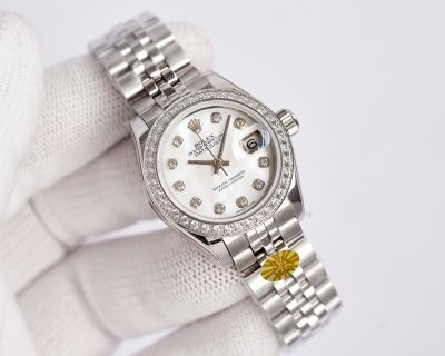 3A Factory ROLEX Datejust Stainless Steel Diamond Bezel 28MM Watch
